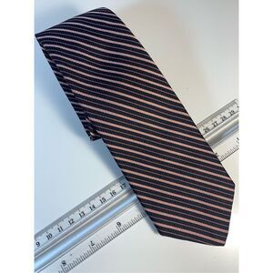 BROOKS BROTHERS Vintage Silk Striped Neck Tie- Blue/Pink Pointed England EUC